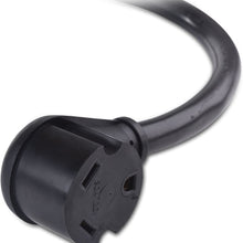 Cable Matters Angled 15A to 30A RV Adapter - 1.5 Feet (NEMA 5-15P to TT-30R)
