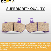 OCPTY FA409 Front and Rear Carbon Fiber Brake Pads Fit for 2008-2013 Harley Davidson FLHRC Road King Classic, 2008-2012 Harley Davidson FLHTC Electra Glide Classic