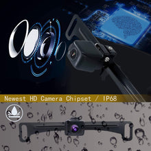 Wireless Digital License Plate Backup Camera, HD 720P Car WiFi Rear View Reverse Camera, Super Wide View Angle Night Vision Waterproof, USB 5V Vehicles Cam for iPhone, iPad or Andriod Devices