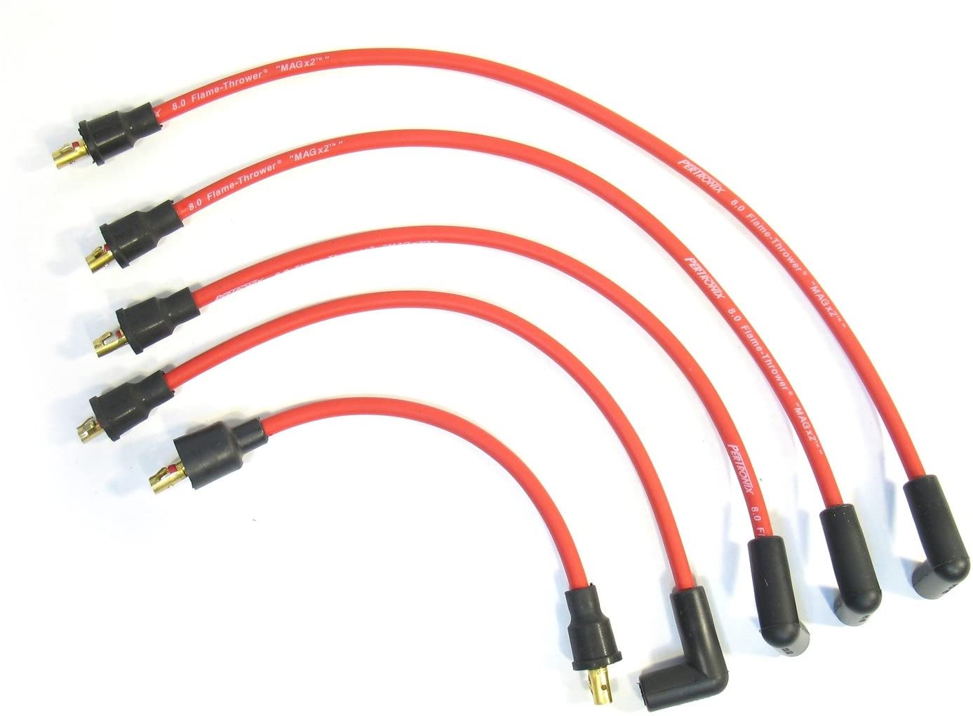 Pertronix 804412 Flame-Thrower Red 8mm 4 Cylinder Spark Plug Wire