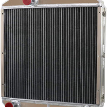 CoolingSky 2 Row All Aluminum Tractor Radiator for Ford New Holland 1510 1710 SBA310100440 SBA310100291