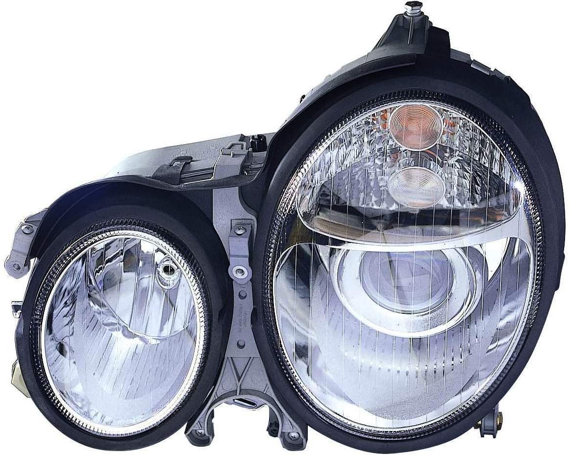 Depo 340-1118PXAS Chrome Headlight Assembly Projector for Mercedes Benz E Class