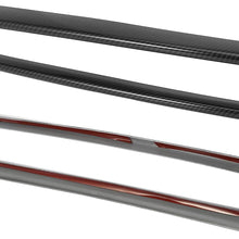 X AUTOHAUX 1 Set Carbon Fiber Pattern Front Grill Grille Inserts Guards Cover Trim for Dodge Challenger 2015-2020