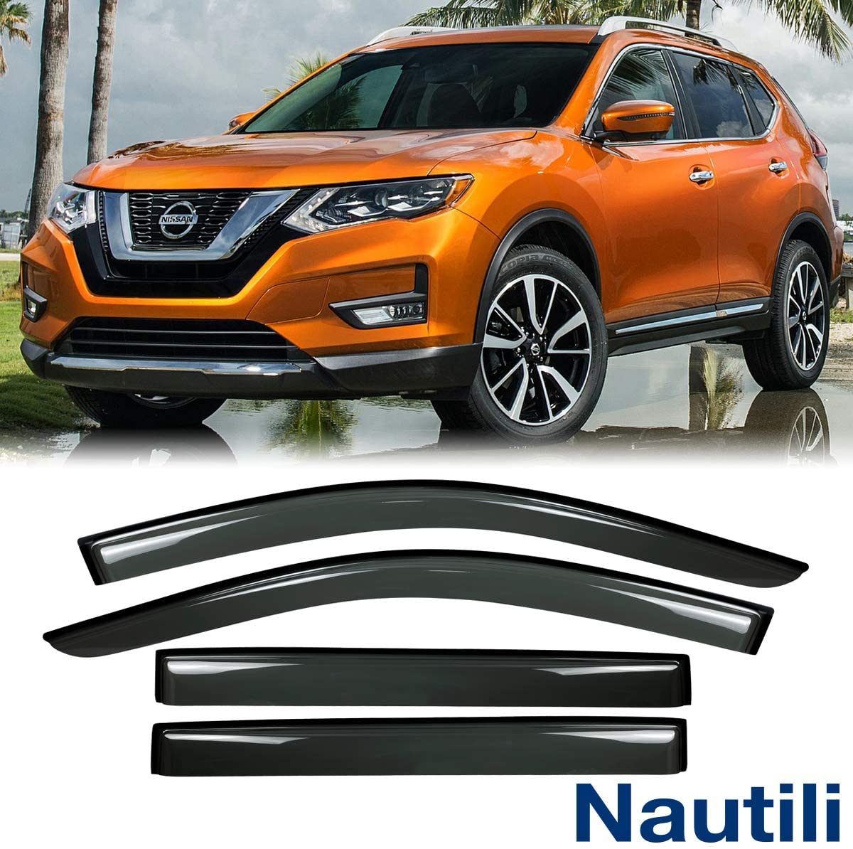 4pcs Sun/Rain Guard Vent Shade Window Visors Compatible with 2014-2020 Rogue,100% Brand New in Factory Original Condition