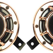 JDMSPEED New 12V Rose Gold Supper Loud Two Electric Blast Tone Horn Motorcycle Chopper