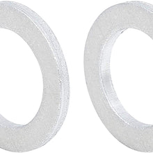 X AUTOHAUX 20pcs M14 Silver Tone Oil Drain Plug Gaskets Replacement for Honda 94109-14000