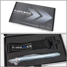 TOW-180BK Front Bumper Tow Strap Towing Hook Belt Replacement for VW Cabrio 99-02 /Jetta Golf 99-05