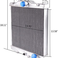 3 Row 52mm Aluminum Racing Radiator Replacement For Honda Civic EK EG B16A B18C DOHC 1992-2000 + 12" Radiator Cooling Fan