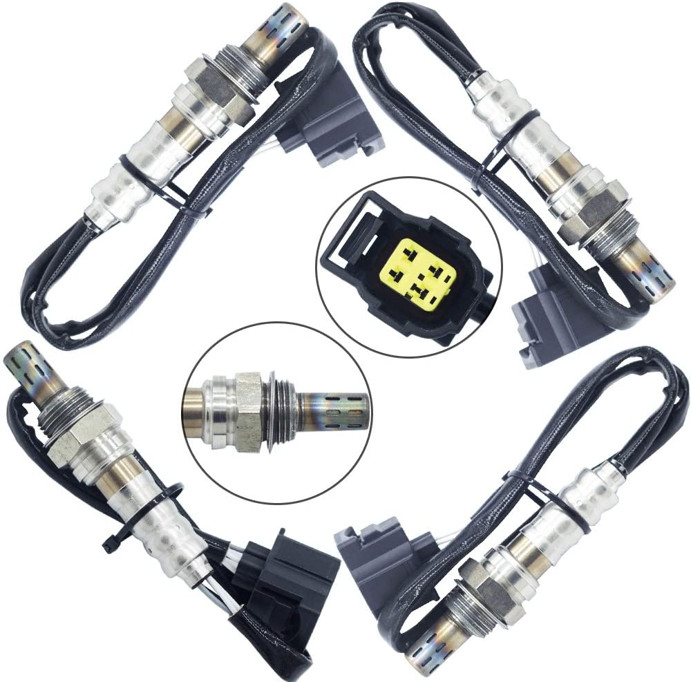 Sangyue Oxygen Sensor 02 O2 for Jeep Grand Cherokee 2001-2003 4.0L Upstream + Downstream 4PCS