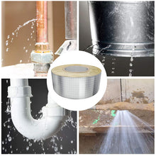 ZOENHOU 3 Pack 60mil 1.5mm Thicked Waterproof Aluminum Butyl Tape, 10 Yard x 2 Inch Foil Strong Duct Tapes Self Adhesive Leak Proof Repair Tape for Pipe RV Awning Patching Window Sealing Supplies