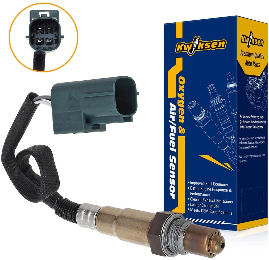 Kwiksen Oxygen O2 Sensor 234-4835 Downstream Replacement For Infiniti QX56 Nissan Armada Pathfinder Titan 5.6L 2004-2010