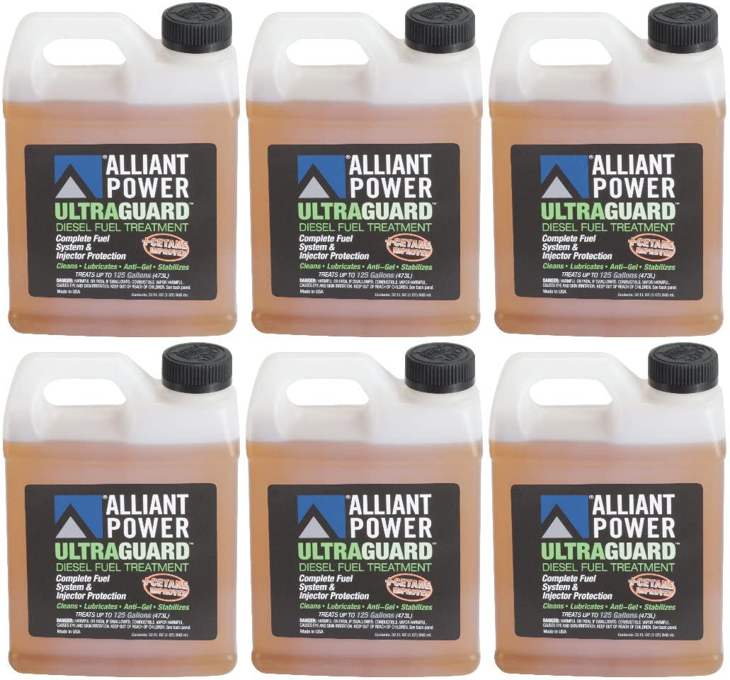 Alliant Power ULTRAGUARD Diesel Fuel Treatment - 6 Pack of 32 oz Jugs # AP0502