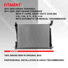 13204 OE Style Aluminum Core Radiator Replacement for Dodge Durango Jeep Grand Cherokee 11-20
