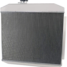CoolingSky 3 Row Full Aluminum Radiator for 1955-1957 Chevy Bel Air/Del Ray/Nomad 150 210 6Cyl 8Cyl