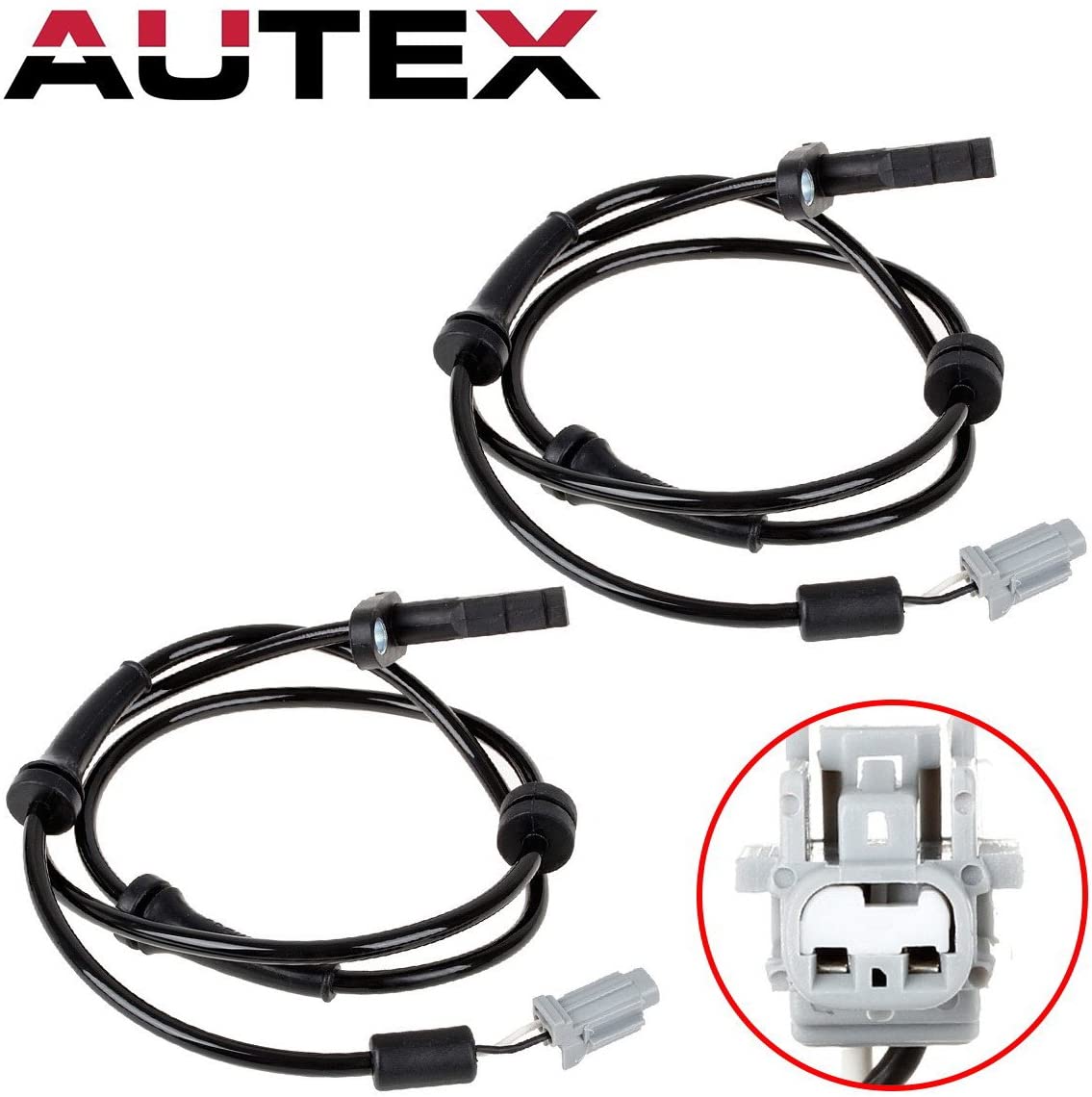AUTEX 2PC ABS Wheel Speed Sensor Front Left & Right ALS1442 5S11191 0844380 47910JA000