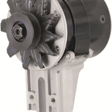 Powermaster 82023 Black Alternator (PowerGEN Flat Head Strap Mating '49-'53 90A 12V"Shorty")