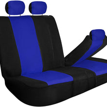 TLH Full Coverage Flat Cloth Seat Covers Rear, Gray Color-Universal Fit for Cars, Auto, Trucks, SUV