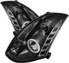 Spyder 5029874 Infiniti G35 03-07 2DR Projector Headlights - Xenon/HID Model Only (Not Compatible With Halogen Model) - CCFL Halo - DRL - Black - High H4 (Included) - Low D2R (Not Included) (Black)