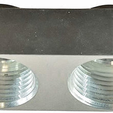 ICT Billet LS7 LS9 3/4 NPT Dry Sump Oil Line Pan Adapter Port Plate Pump Corvette Z06 LS LT 551350