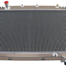 ALLOYWORKS 4 Row Aluminum Radiator For 1990-1998 Toyota Landcruiser 80 Series 1HZ/1HDT Turbo Diesel