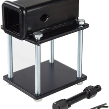 TOPTOW RV Bumper Hitch Receiver Adapter 63801AT for 4 inch X 4 inch and 4.5 inch X 4.5 inch Bumpers, Fits for Bike Racks, Cargo Carriers Camper-on