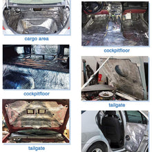 uxcell 394mil 10.76sqft Car Fender Engine Heat Sound Deadener Dampening Insulation Mat 40 Inch x 40 Inch