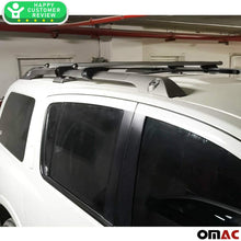 Roof Racks Lockable Cross Bars Carrier Cargo Racks Rail Aluminium Silver Set 2 Pcs. Fits for Nissan Armada 2017-2021 with TUV CERT