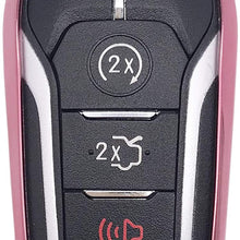 Horande Soft TPU Holder Skin Protector Key Fob Cover Case Fit for Ford Explorer Mustang F150 E F-450 Explorer Taurus Fusion Edge,Lincoln MKZ MKC MKX Key Fob (Red)