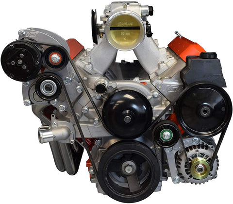 ICT Billet LS1 Camaro A/C Air Conditioner Compressor Sanden 7176 Bracket Kit LS LSX AC 551352-2