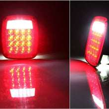 Vouke 38 LED 12V Universal Tail Brake Turn Stop Licence Back up Lights for Truck Trailer Boat etc,12V Stud Mounted Lamps,Pack of 2