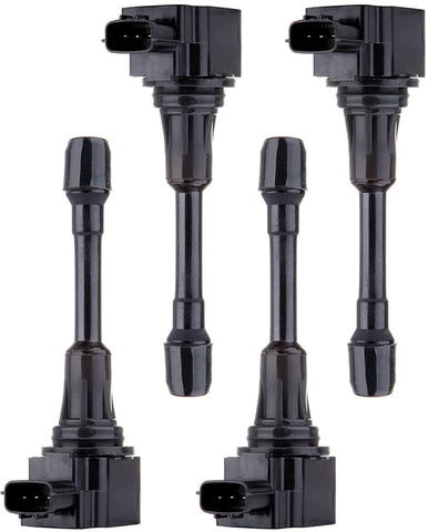 cciyu Pack of 4 Ignition Coils for Nissan Altima/Cube/Rogue/Versa/Sentra 2007-2011 Fits for UF549 C1696 5C1753