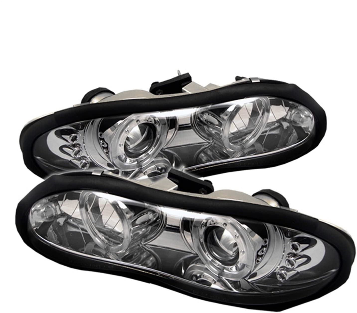 Spyder Auto 5009241 LED Halo Projector Headlights Chrome/Clear