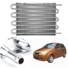 Aramox Oil Cooler Radiator, Car 8 Row Remote Transmission Oil Cooler Kit Auto-Manual Radiator Converter