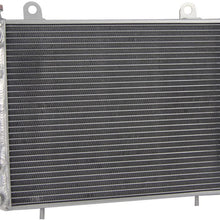 1240211 1240286 2 Row Aluminum Radiator for 2005-2009 Polaris Ranger XP500 XP700 EFI