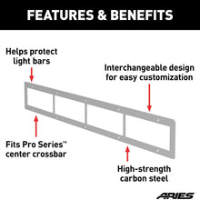 ARIES PC30OS Pro Series 30-Inch Brushed Stainless Steel Grille Guard Light Bar Cover Plate