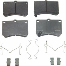 Wagner ThermoQuiet MX473 Semi-Metallic Disc Pad Set With Installation Hardware, Front
