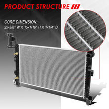 1400 OE Style Aluminum Core Cooling Radiator Replacement for Chrysler Town & Country Caravan AT 93-95