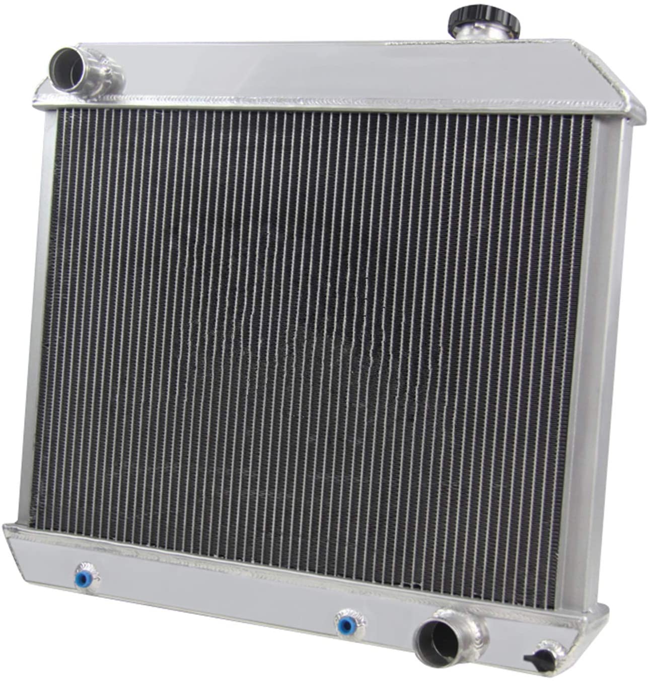 OzCoolingParts 4 Row Core All Aluminum Radiator for 1961-1966 62 63 64 65 Chevy GMC C/K Series 10 20 30 Trucks Suburban Pontiac Olds V8