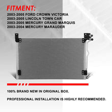 4011 Aluminum A/C Condenser Replacement for Ford Crown Victoria Town Car Grand Marquis Marauder 03-05