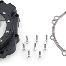 SMT MOTO- Motorcycle Engine Stator cover see through FOR Suzuki 2005 - 2008 GSXR1000 Black left