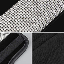 LALATECH 2 Packs Univeral Diamond Leather Seat Belt Shoulder Pads for Women, Bling Rhinestones Car Bling Seat Belt Covers, Crystal Handbrake Cover, Bling Ring Car Accessories (4 Pack)