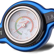 AiCooler Radiator High-Pressure Temperature Gauge Cap for select BETA, HUSABERG, HUSQVARNA, most KTM(19XX-2016), Husqvarna, and Western Motorcycles 1.8Kg/cm2 (25.6PSI) Model: MW1 Blue