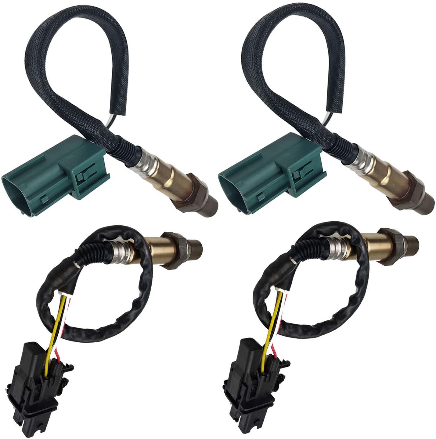 4Pcs Oxygen Sensor Upstream + Downstream O2 Sensor Premium 234-5060,234-5060,234-4835,234-4835 for Infiniti QX56 Nissan Armada 5.6L