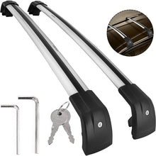 Mophorn Roof Rack Cross Bars Baggage Locking Roof Rail Crossbars Luggage Cargo Ladder Bike Load Roof Cross Bars Black (for Audi Q7, for Audi Q7 2006-2021 Sliver)