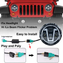 OVOTOR H4 9003 Anti Flicker Harness Canceler Decoder LED Flash Error Free Resistor Wiring Canbus for Harley Davidson Jeep Wrangler JK TJ LED Headlight Systems