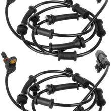 AUTEX 2PCS ABS Wheel Speed Sensor Front Left & Right ALS1918 68003281AA, 68003281AC, ALS1918 For 2007 2008 2009 2010 2011 2012 2013 2014 2015 2016 2017 Jeep Wrangler 3.6L 3.8L