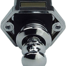 XinQuan Wang Rarelock ABS Diameter 20mm Mini Chrome Plated Push Catch Push Latch RV Caravan Motorhome Boat Yacht Push Knob Lock ZS01-CH aa