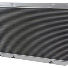 Primecooling 62MM 4 Row Core Aluminum Radiator for Mustang Ford & Mercury Continental V8 1969-73