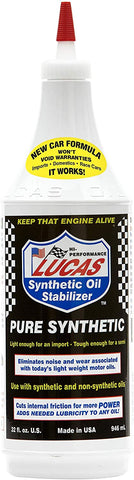 LUCAS LUC10130 Synthetic Oil Stabilizer. Quart