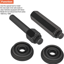 6764A Inner Axle Seal Installer Set Alt ST-190 for Jeep Vehicles with Dana Model 30 Non-disconnect Front Axles 1994-1996, with 6797 & 6798